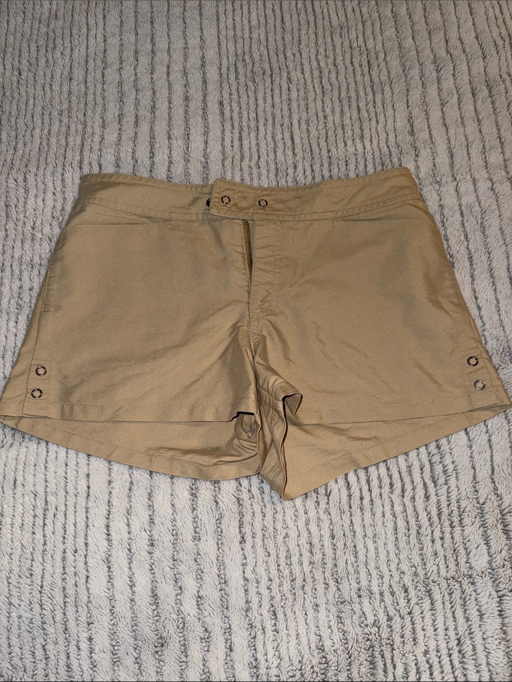 Women's Shorts with Button-Trim Waist